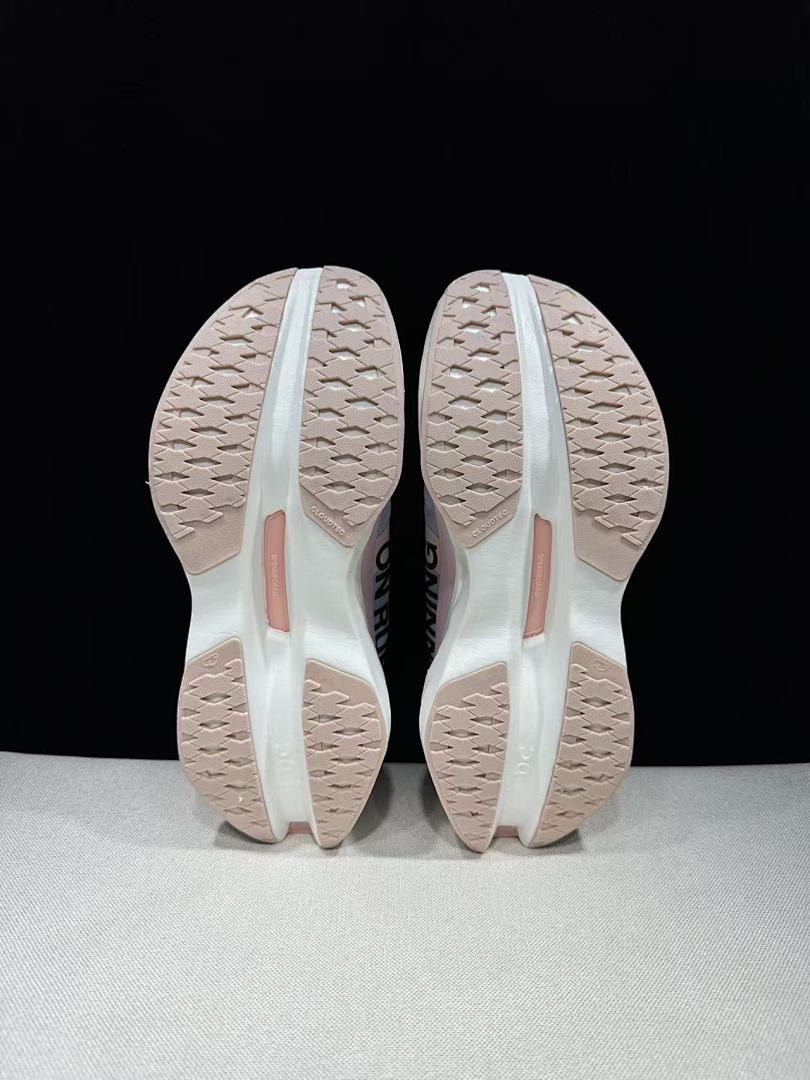 Pink and Blue On Cloudboom Max Running Shoes - product image from the listing.