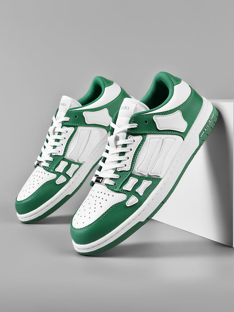 AIMIR Low-Top Sneakers in Green and White FS003-344 - product image from the listing.