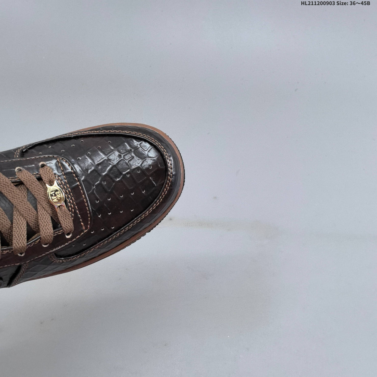 Dark Brown Nike Air Force 1 '07 Low Sneakers - product image from the listing.