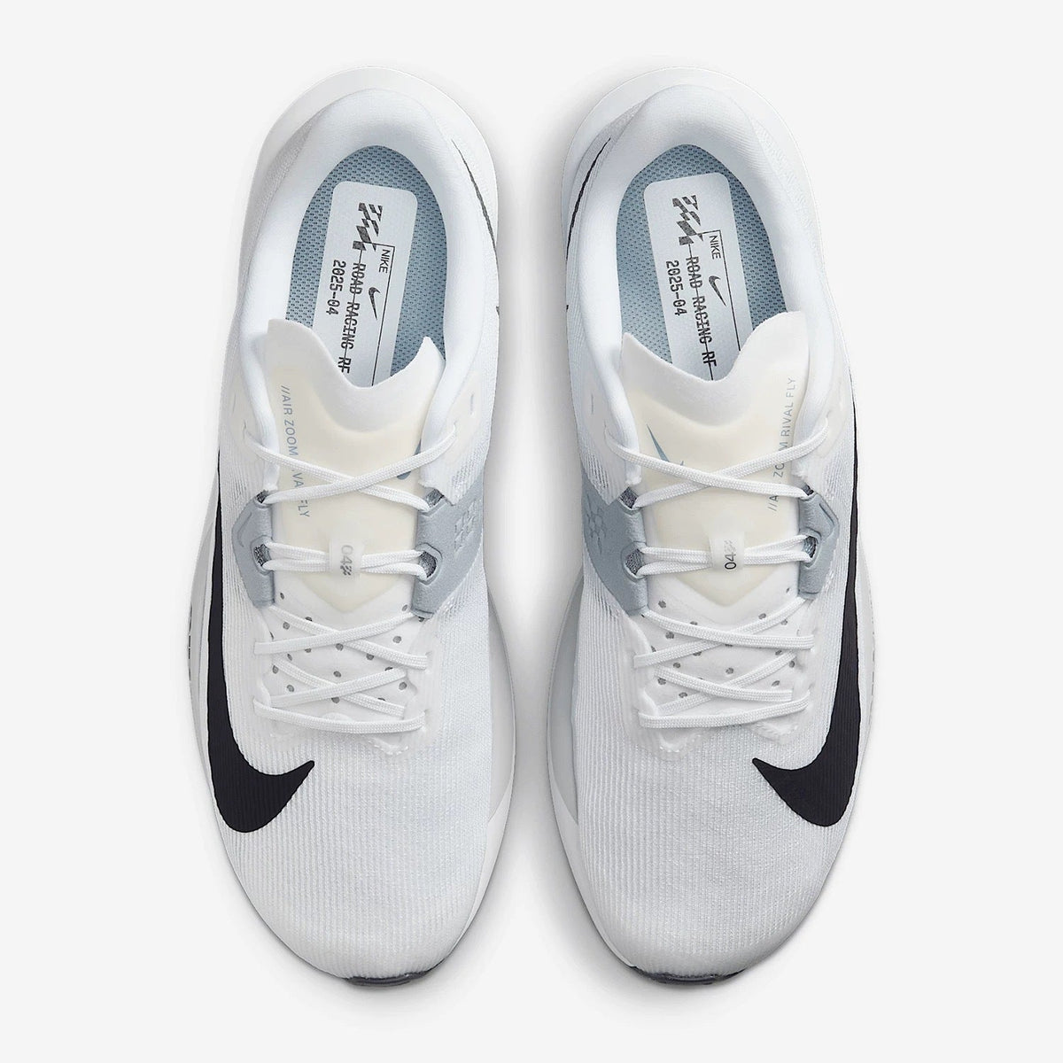Nike Air Zoom Rival Fly 4 Running Shoes FV6040-102 in Gray White - product image from the listing.