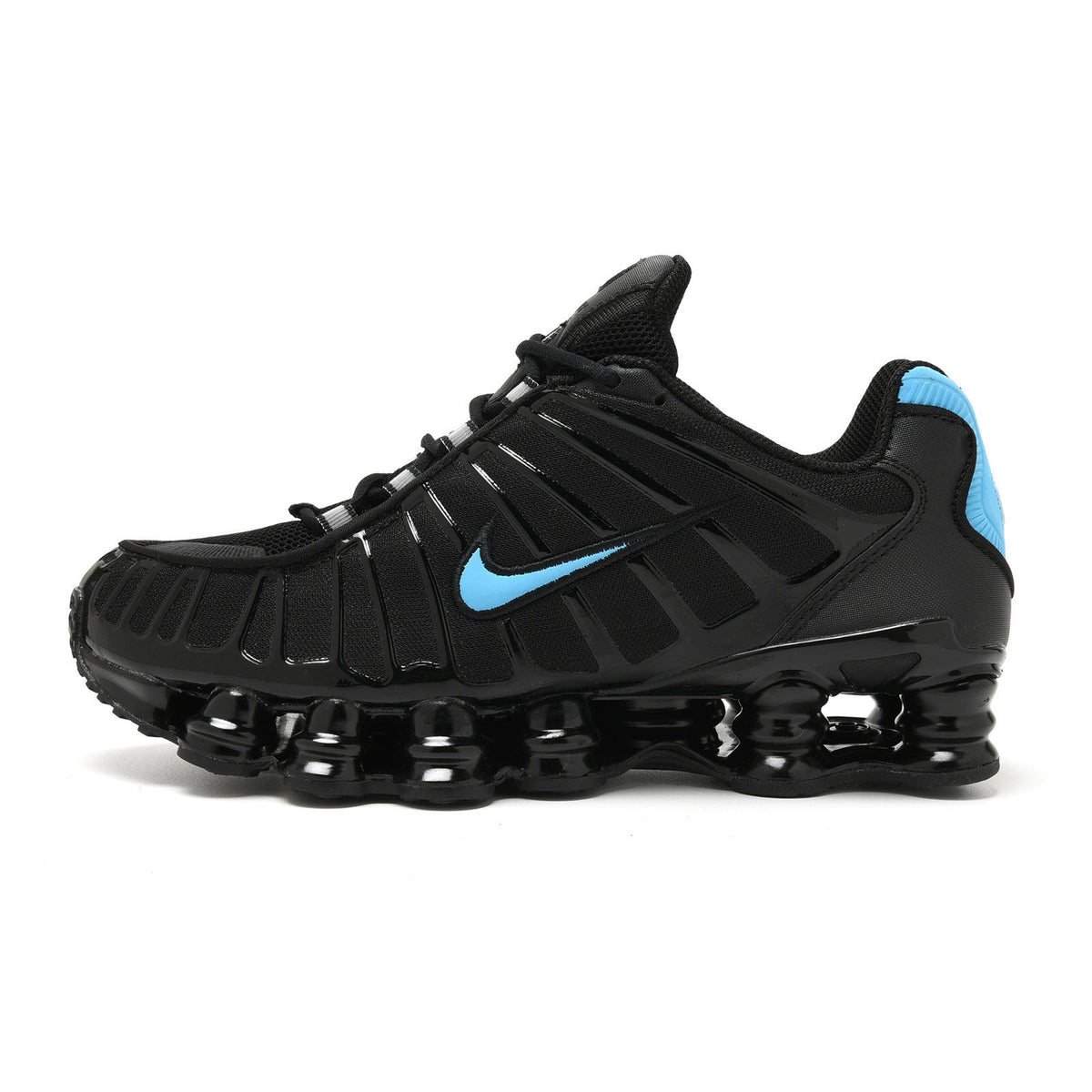 White and Red Nike Shox TL Sneakers - product image from the listing.
