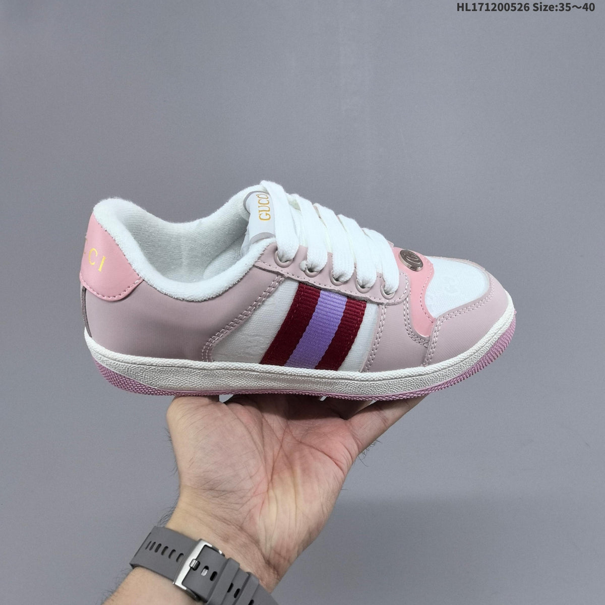 Gucci Screener Distressed Low-Cut Sneakers - product image from the listing.