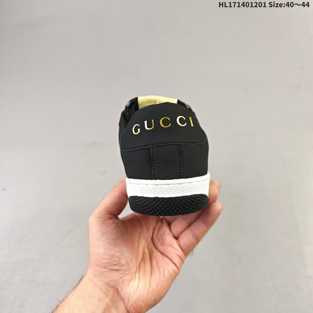 Gucci Crystal-Embellished Low-Top Sneakers in Black HL171401201 - product image from the listing.