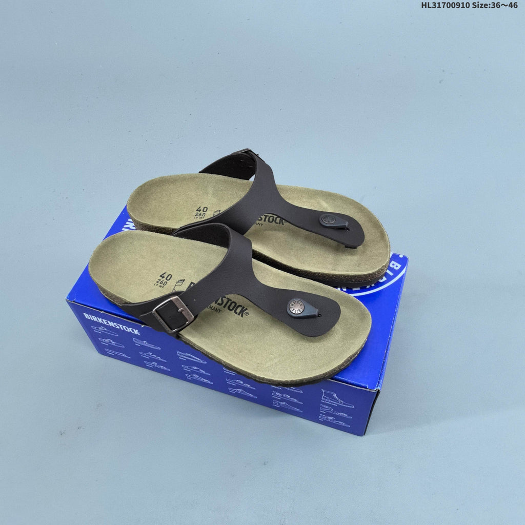 Gizeh-Style Toe-Post Sandals, Neutral Footbed by Birkenstock - product image from the listing.