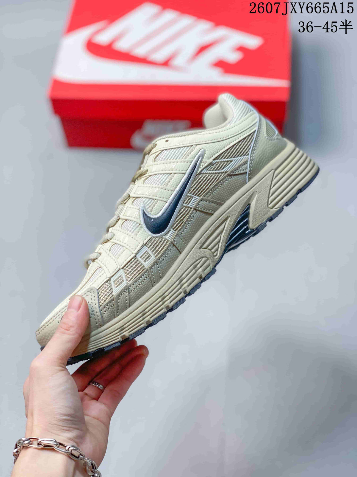 Nike P-6000 Trainers Cream Navy Style 2607JXY665A15 - product image from the listing.