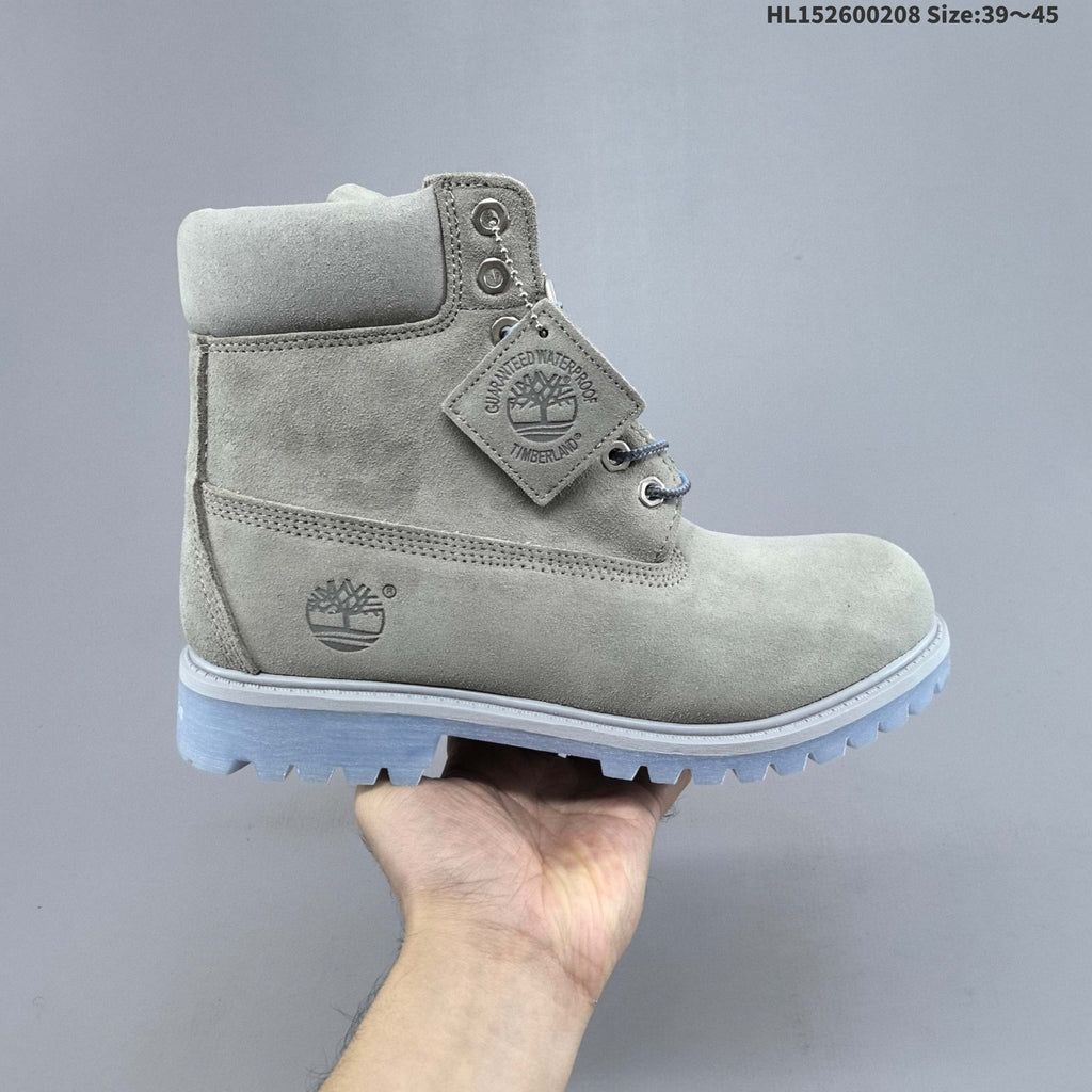 Grey Timberland High-Top Lace-Up Boots - product image from the listing.