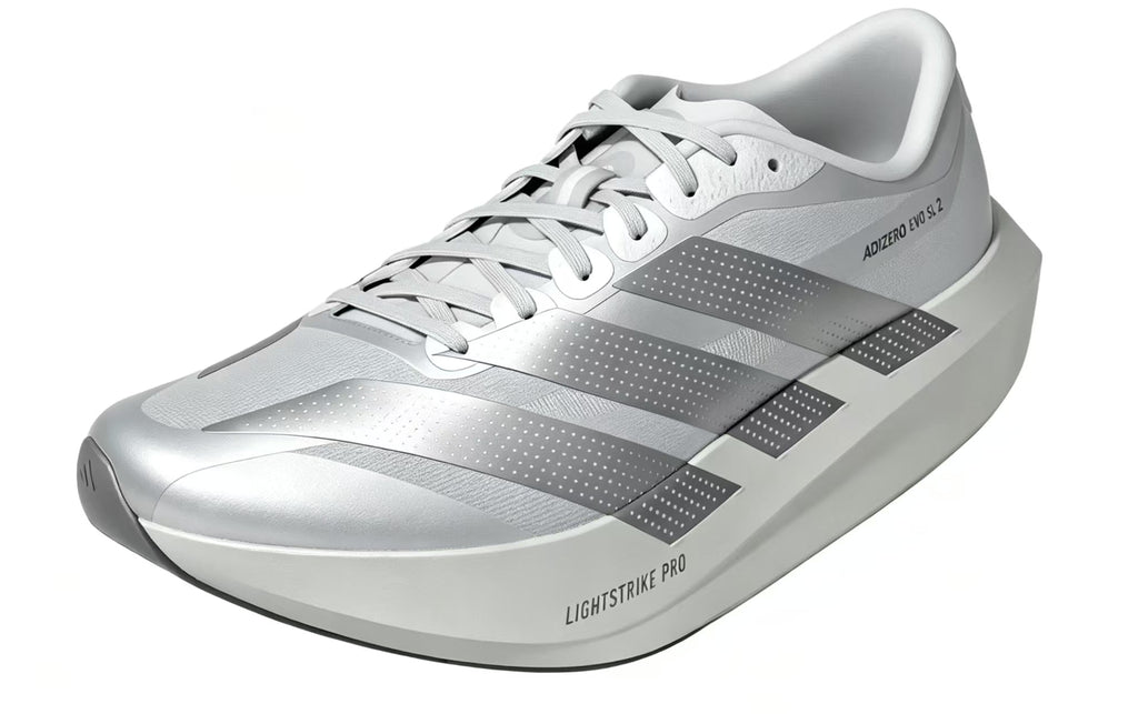 Adidas Adizero Evo SL 2 Carbon Sneakers in Grey Silver - product image from the listing.