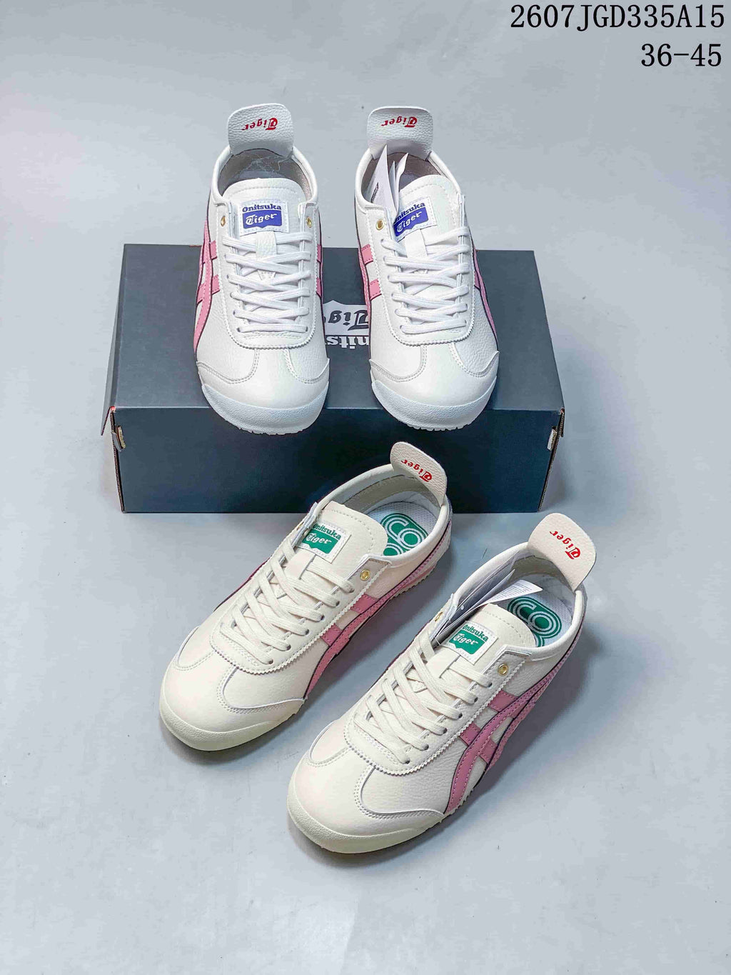 Onitsuka Tiger Mexico 66 Deluxe Sneakers in White Pink 2607JGD335A15 - product image from the listing.