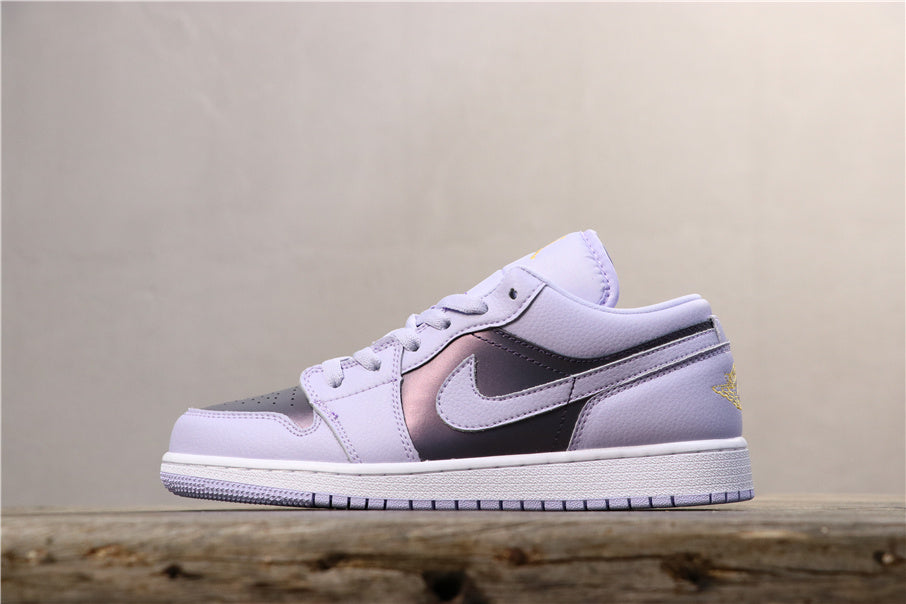 Air Jordan 1 Low Oxygen Sneakers in Purple 554723-505 - product image from the listing.