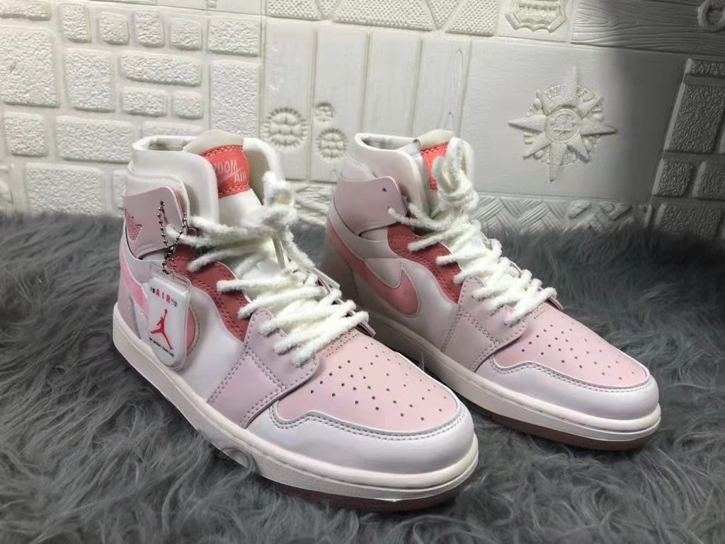 Air Jordan 1 Equality Sneakers Pink White CT5443-666 - product image from the listing.