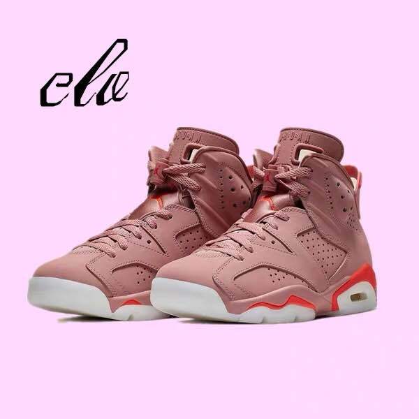 Air Jordan 6 Pink High-Top Sneakers - product image from the listing.