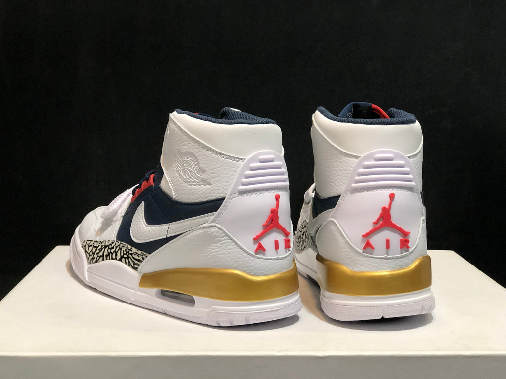 Air Jordan Legacy 312 Olympic White Basketball Sneakers - product image from the listing.