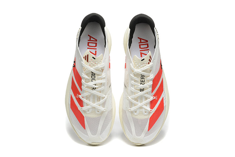 Adidas Adizero Adios Pro 3 Running Shoes in White Red - product image from the listing.