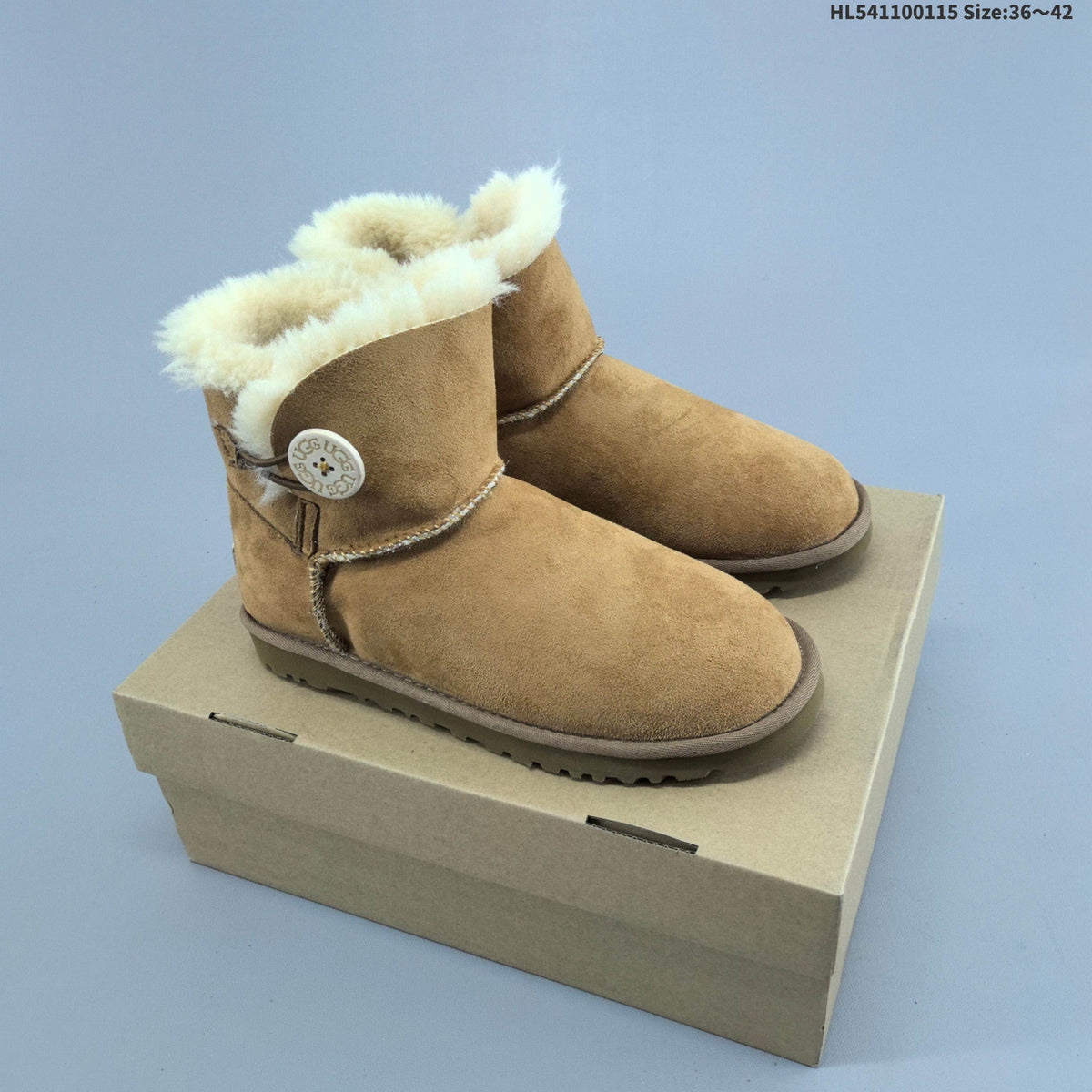 Classic Mini Dipper Suede Boots, Chestnut by UGG - product image from the listing.
