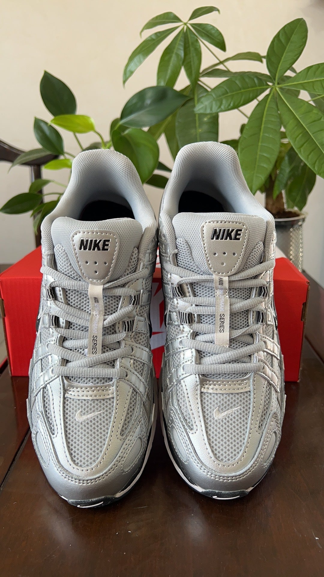 Nike P-6000 Sneakers in White Grey FD9876-101 - product image from the listing.