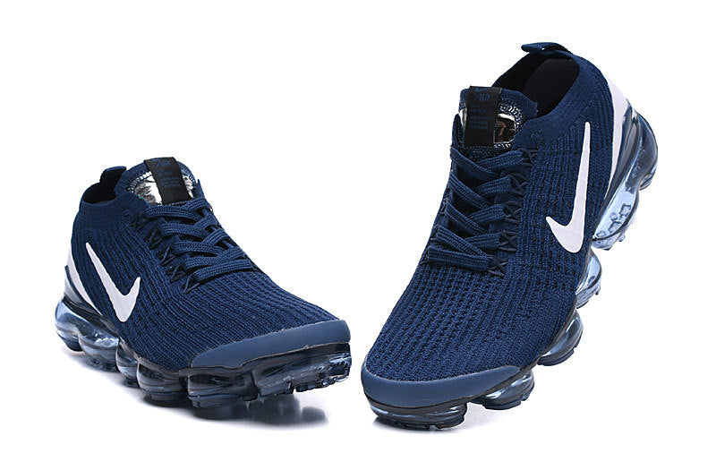 Nike Air VaporMax Flyknit 3 Sneakers in Navy AJ6900-400 - product image from the listing.