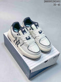 MLB Chunky Liner Low-Top Sneakers in White Navy - product image from the listing.