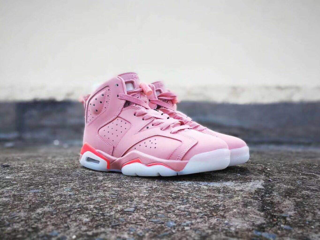 Air Jordan 6 Pink High-Top Sneakers - product image from the listing.