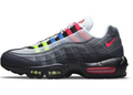 Nike Air Max 95 Sneakers in Black Grey Red - product image from the listing.