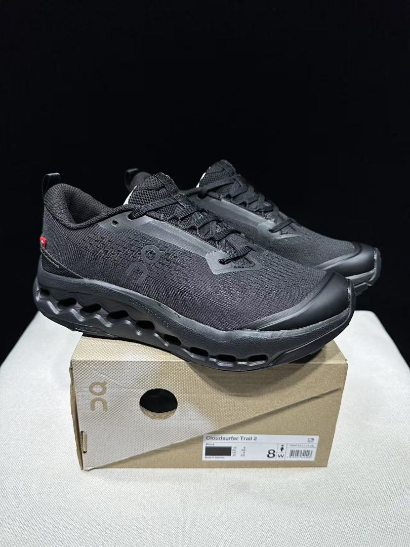 On Cloudsurfer Trail 2 Black Trail Trainers - product image from the listing.