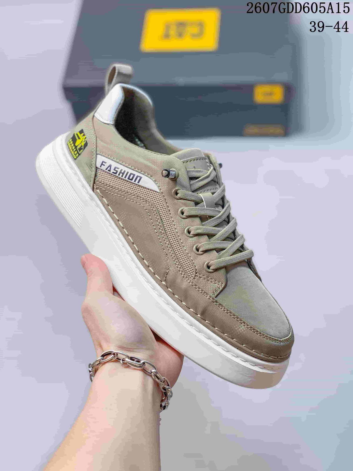 Taupe and Charcoal CAT 2607GDD605A15 Casual Sneakers - product image from the listing.