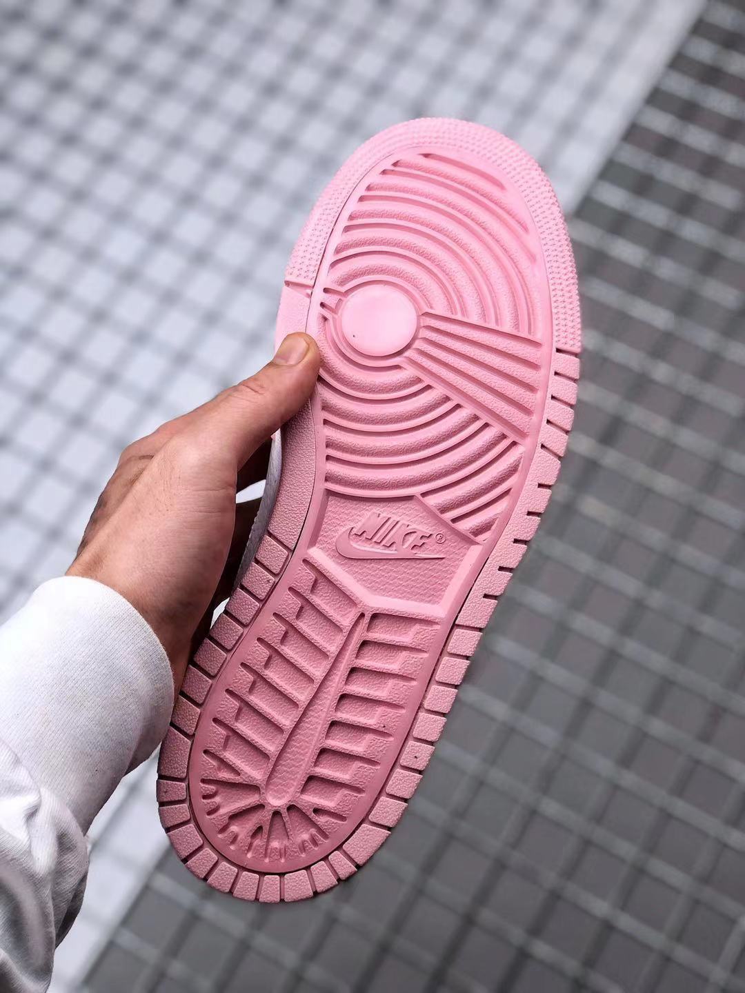 Jordan 1 High Zoom CMFT Sneakers in Pink White Orange CT0979-601 - product image from the listing.