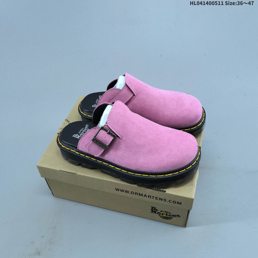 Buckle Clog with Contrast Stitching by Dr. Martens - product image from the listing.
