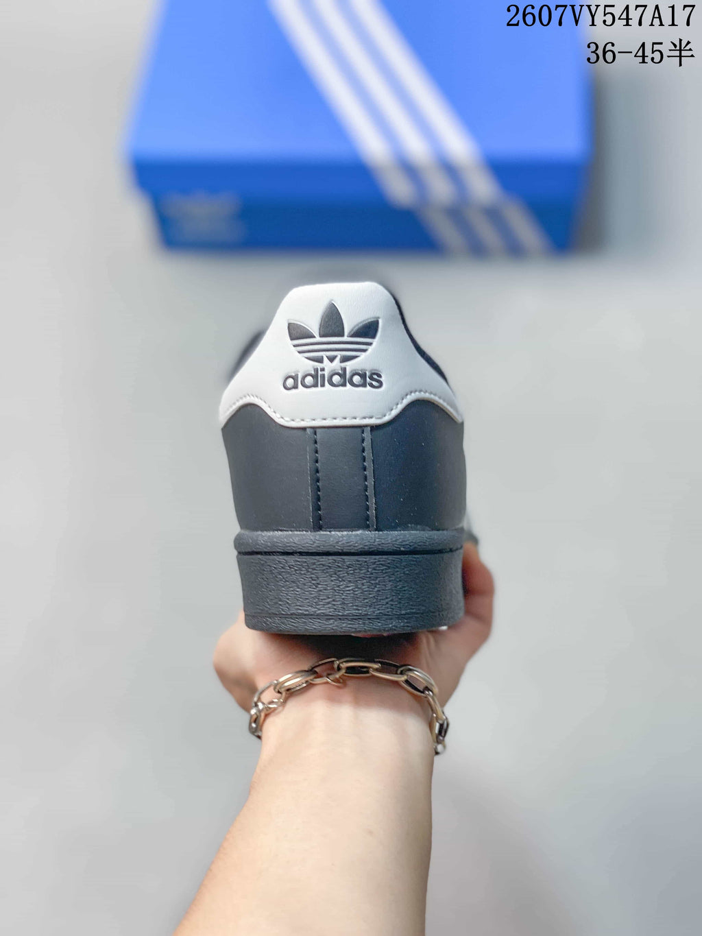 Adidas Originals Superstar Sneakers in Black White 2607VY547A17 - product image from the listing.