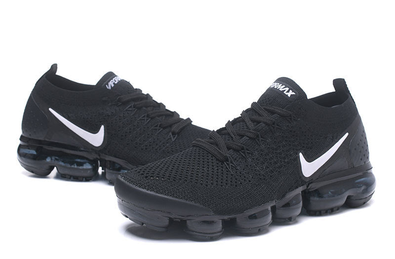 Nike Air VaporMax Flyknit 2 Sneakers in Black White 942842-001 - product image from the listing.