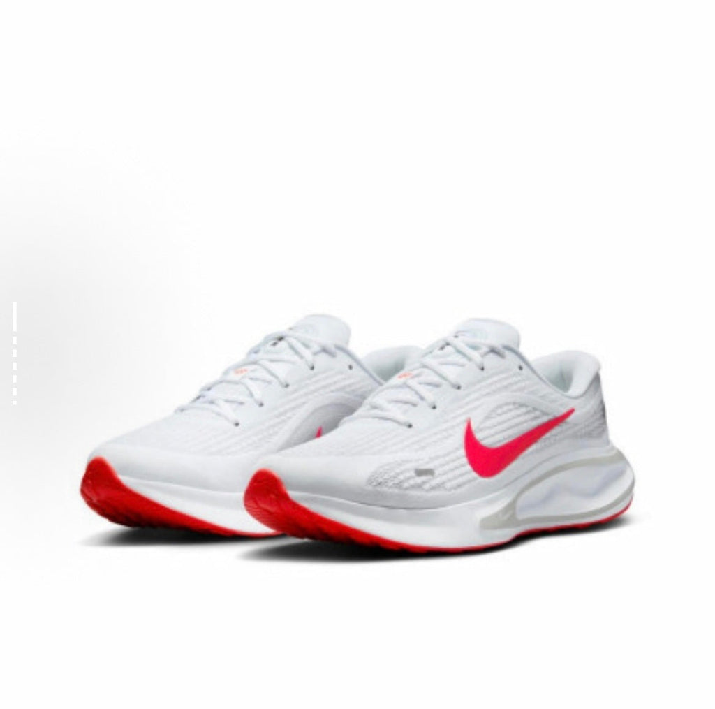 Nike Journey Run FN0228-106 Running Shoes in White Red - product image from the listing.