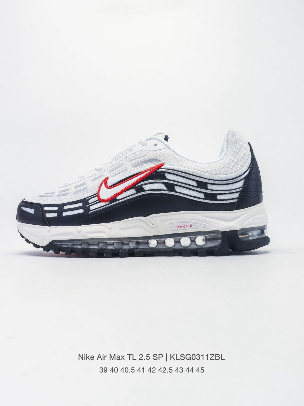 Nike Air Max TL 2.5 Sneakers in White and Navy - product image from the listing.