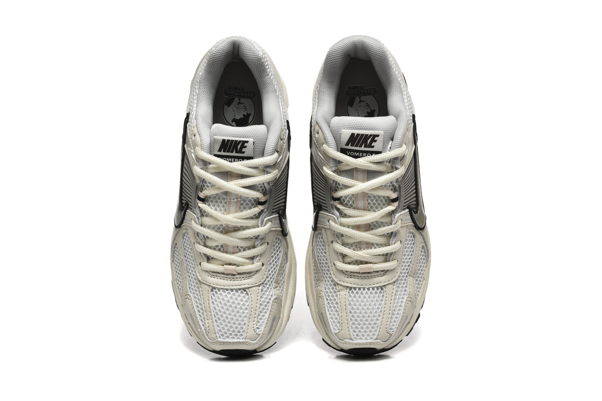Cream and Silver Nike Zoom Vomero 5 Sneakers - product image from the listing.