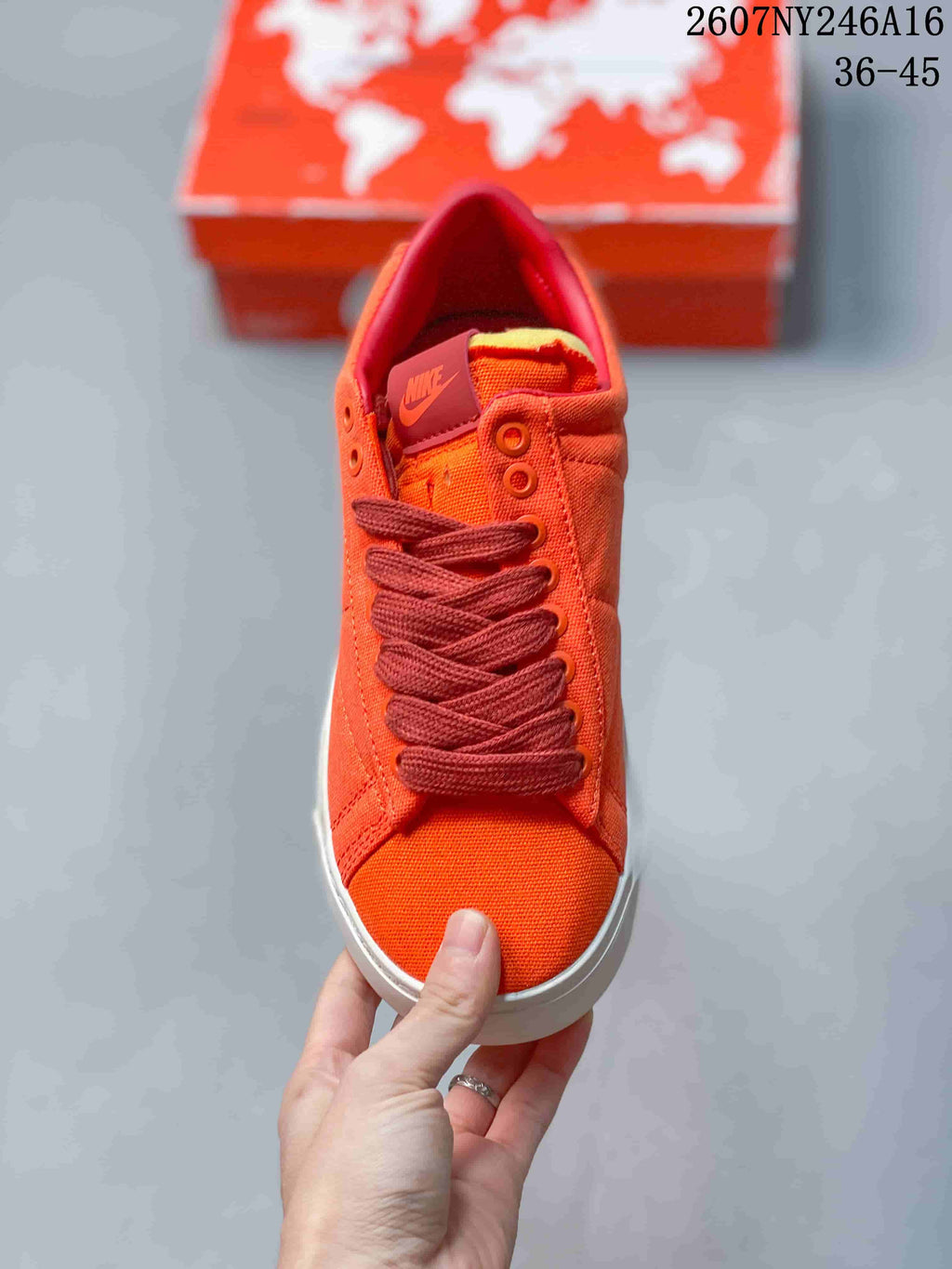 Nike Devin Booker Blazer Low Sneakers in Orange 2607NY246A16 - product image from the listing.