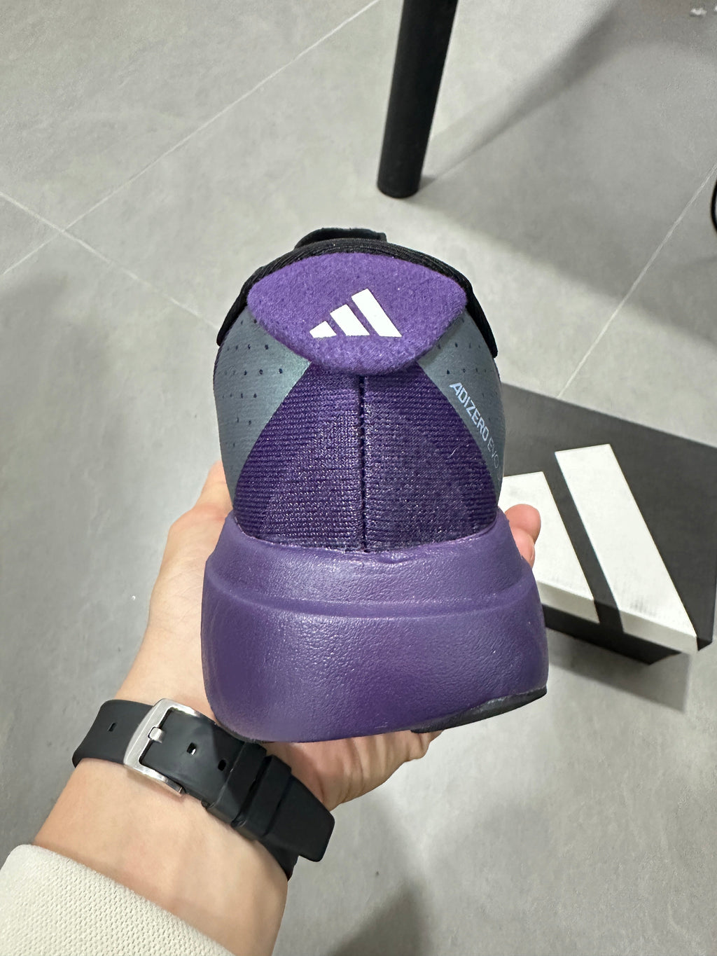 adidas Adizero Running Shoes in Purple Pink - product image from the listing.