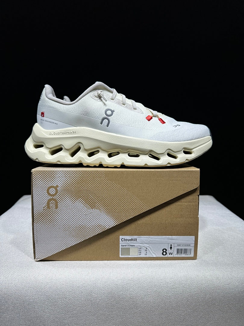 Sand and Cream On Cloudtilt Sneakers - product image from the listing.