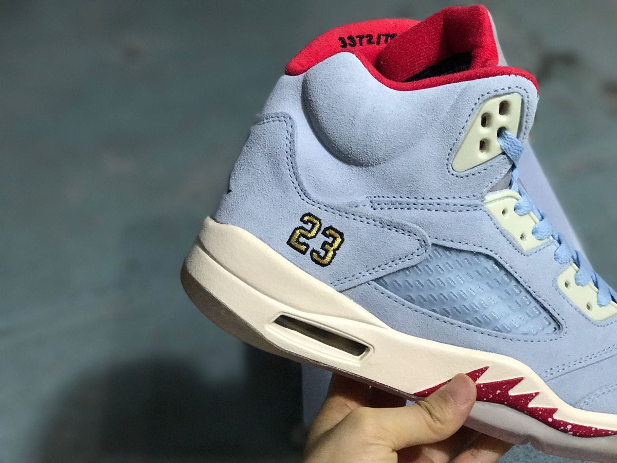 Air Jordan 5 Trophy Room SP Blue Sneakers C11899400 - product image from the listing.
