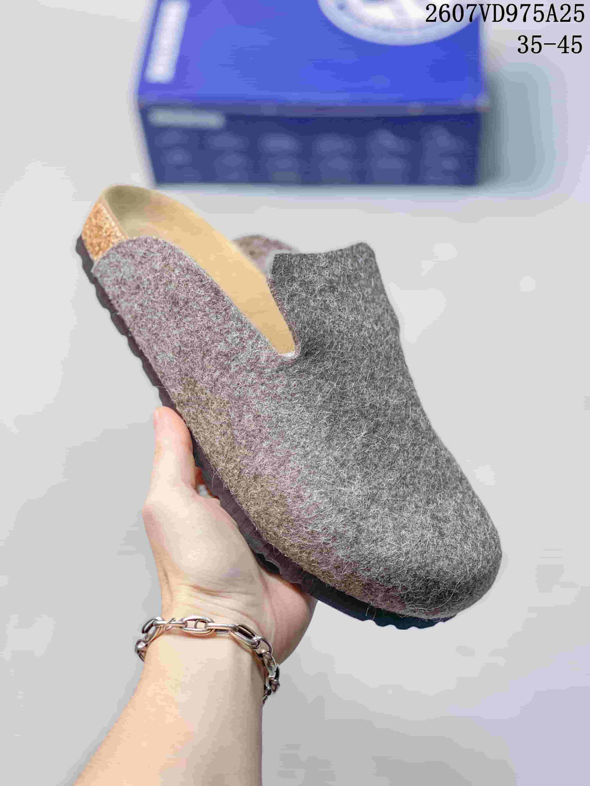 Birkenstock Amsterdam Clog 1011220 in Blue, in Red and Gray - product image from the listing.