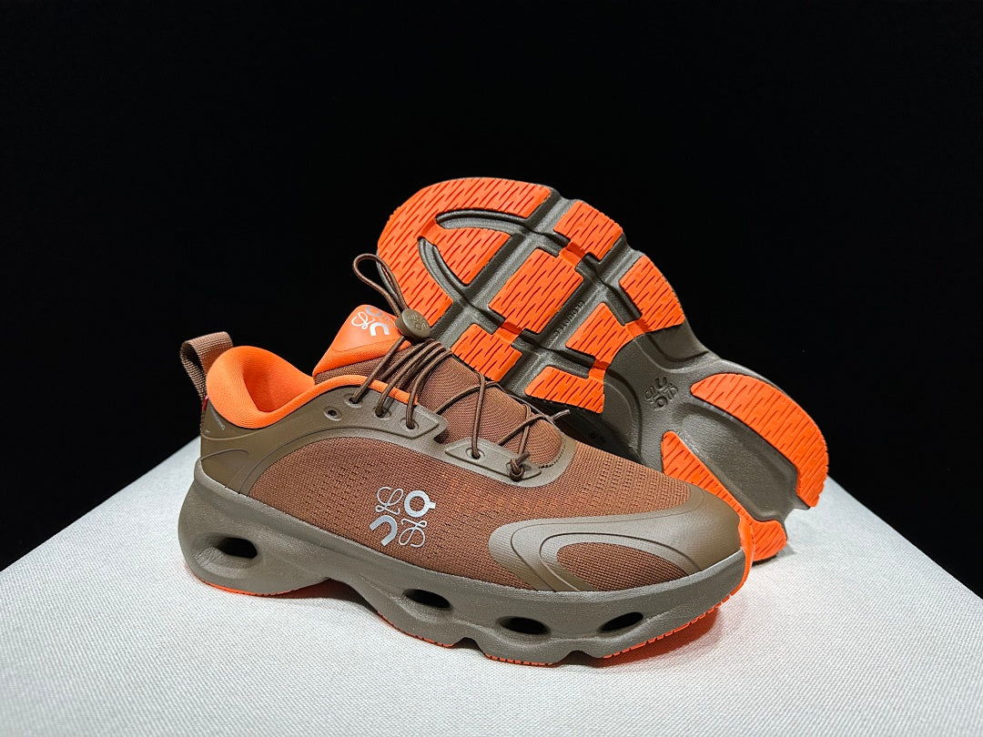 LOEWE x On Cloudventure 3.0 Sneakers in Brown Orange - product image from the listing.
