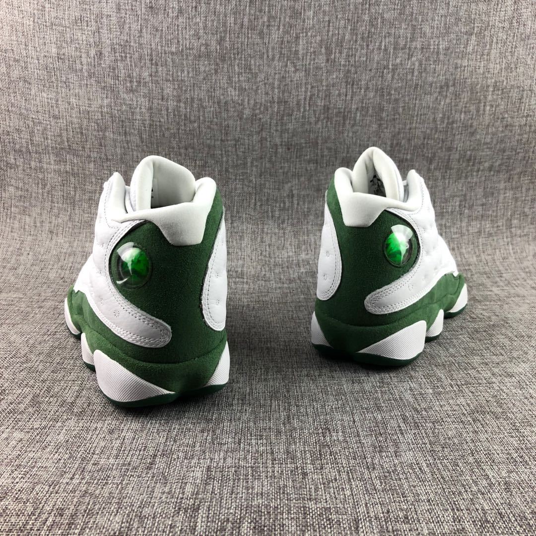 Air Jordan 13 Ray Allen PE White Green Sneakers - product image from the listing.