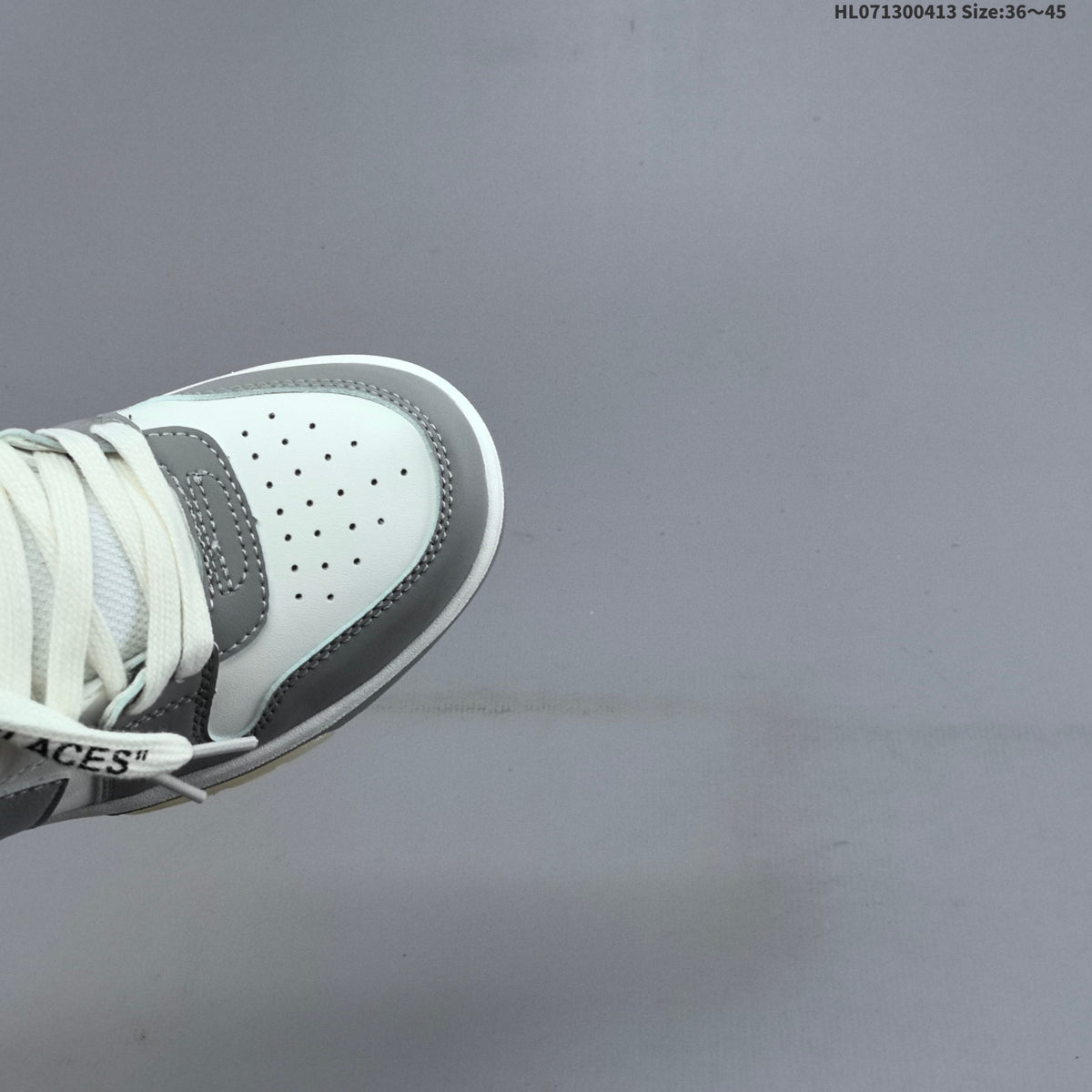 White and Grey Off-White Arrows Low-Top Sneakers - product image from the listing.