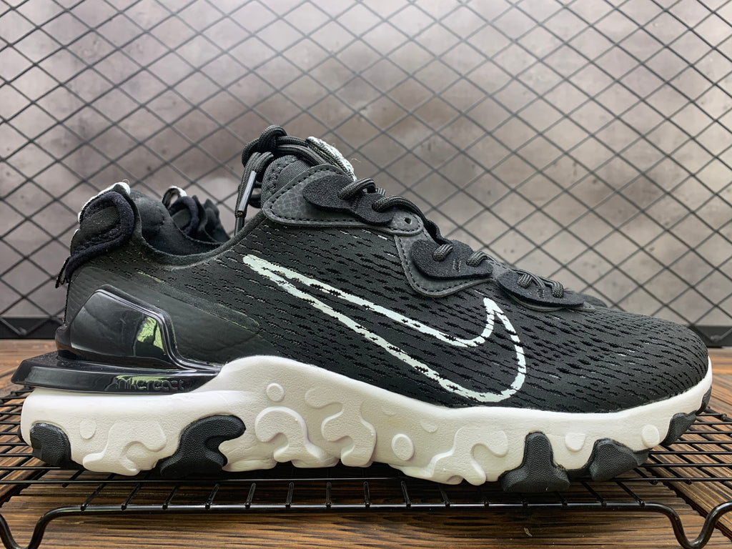 Nike React Vision Sneakers in Black and White - product image from the listing.