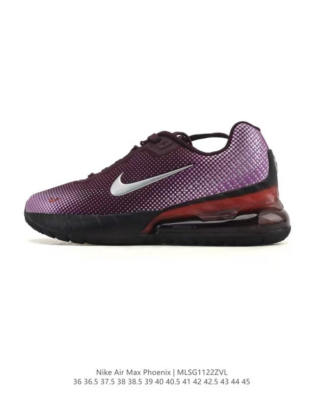 Nike Air Max Phoenix Sneakers in Black Purple MLSG112ZVL - product image from the listing.