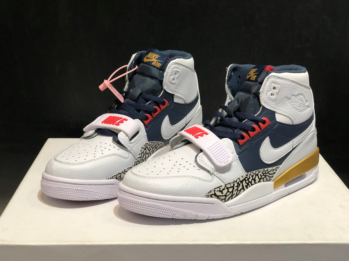 Air Jordan Legacy 312 Olympic White Basketball Sneakers - product image from the listing.