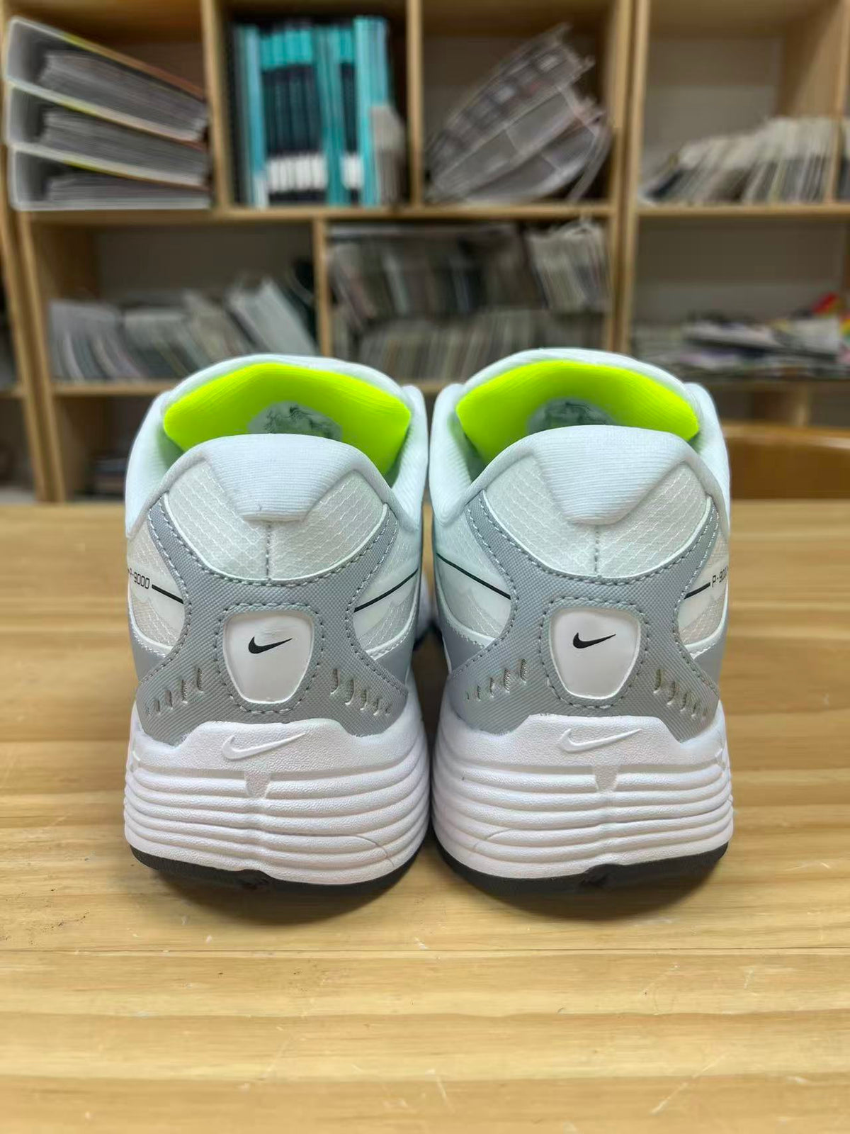 Nike P-9000 Sneakers in White Grey Volt IZ4752-001 - product image from the listing.