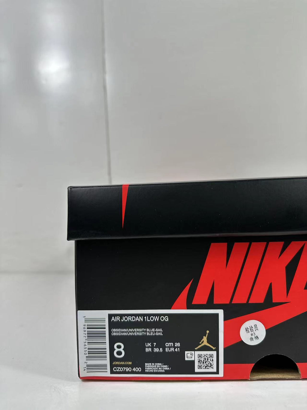 Nike Air Jordan 1 Low OG Obsidian in University Blue CZ0790-400 - product image from the listing.