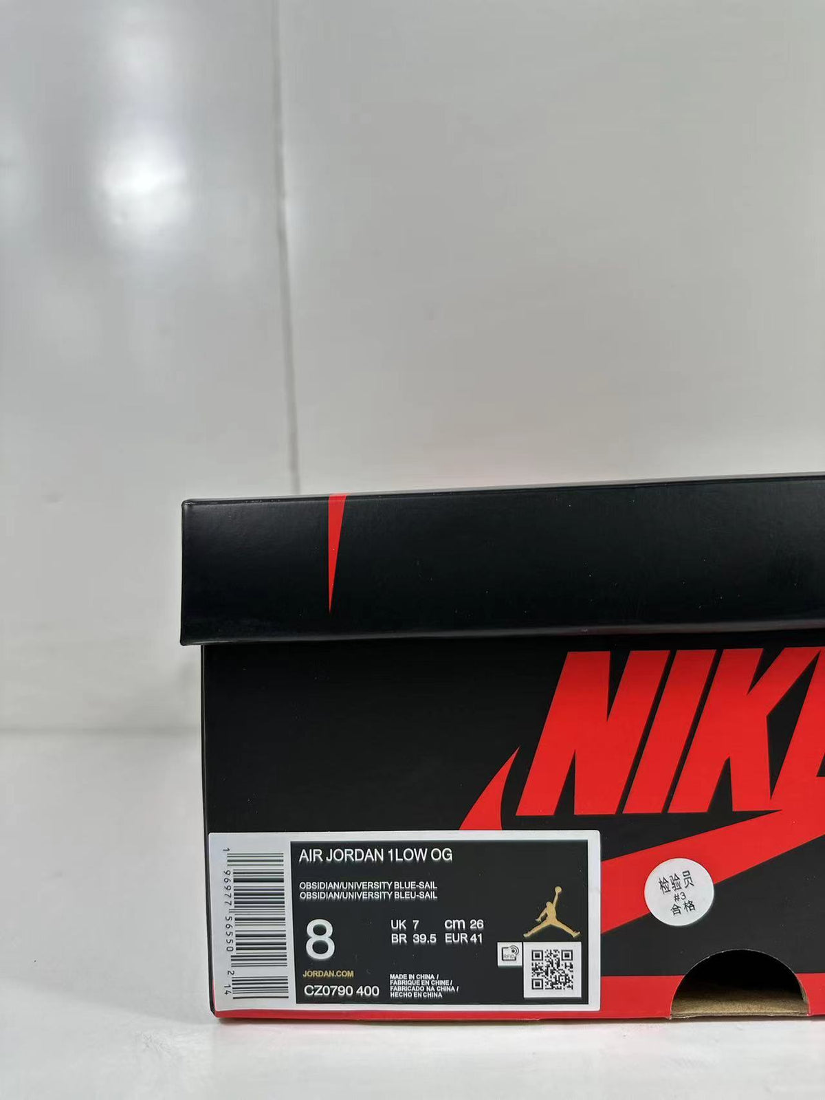 Nike Air Jordan 1 Low OG Obsidian in University Blue CZ0790-400 - product image from the listing.