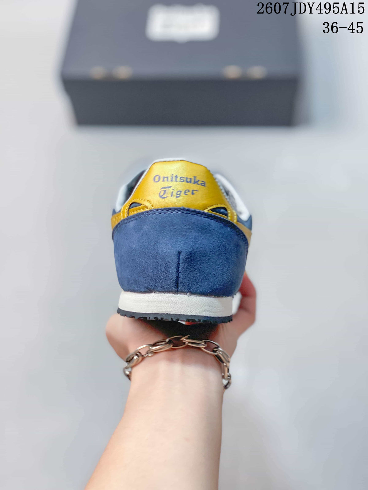 Onitsuka Tiger Serrano Trainers Blue and Yellow 2607 JDY495A15 - product image from the listing.
