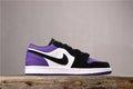 Jordan 1 Low in Black White Purple 553558-125 - product image from the listing.