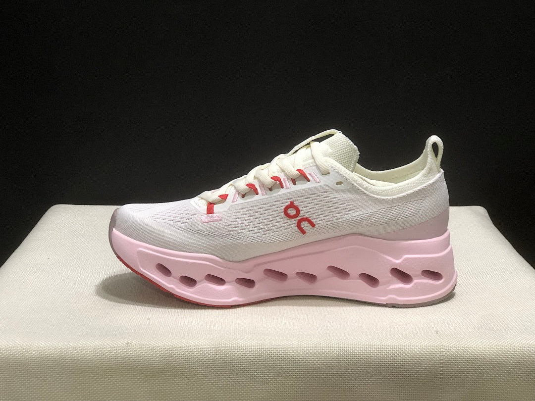 On Cloudsurfer Max Sneakers in Ivory Pink - product image from the listing.