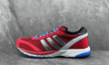 Adidas Red and Blue Mesh Shoes for Running - product image from the listing.